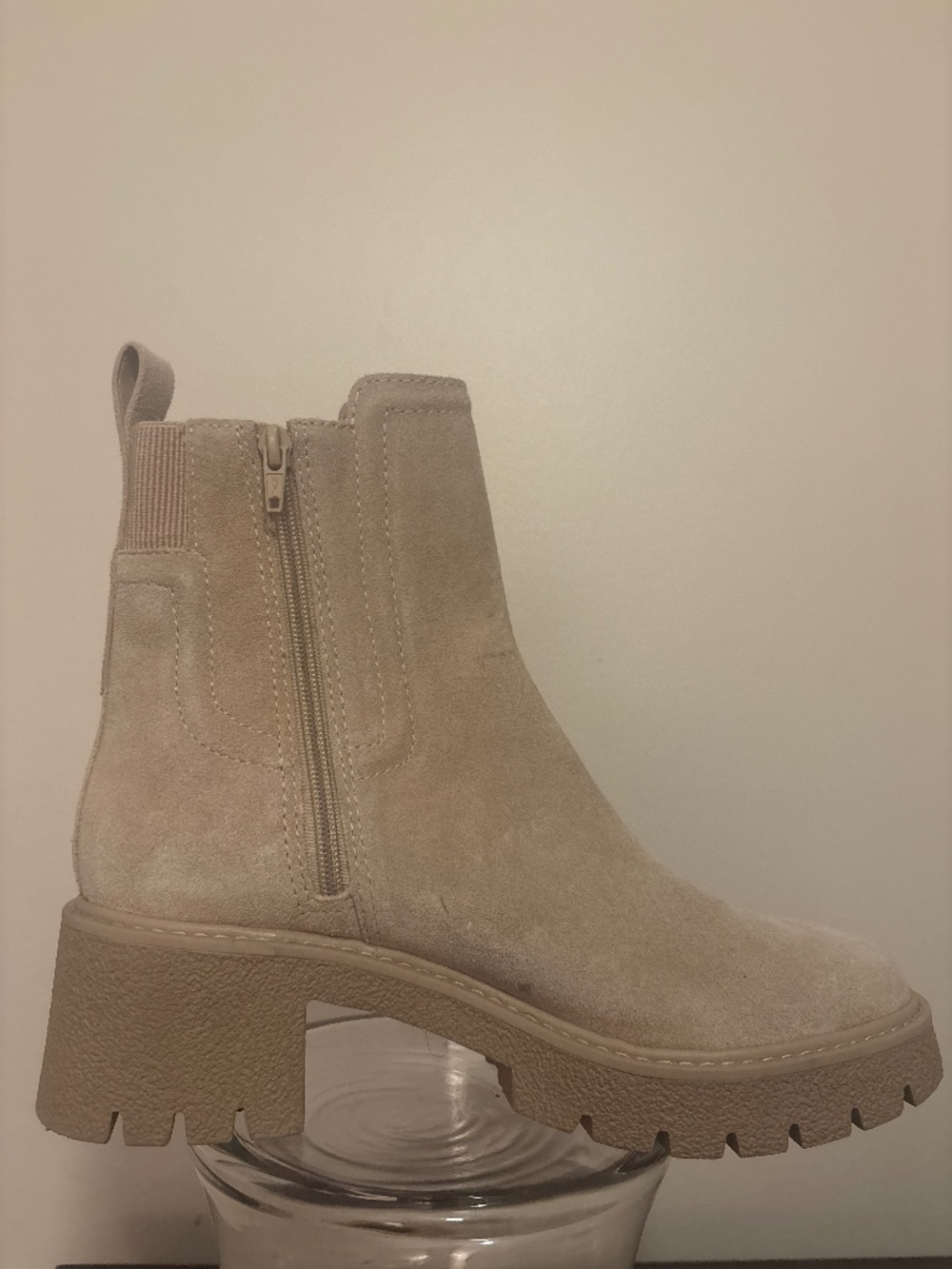 Chelsea & Violet Suede Tan Ankle Boot